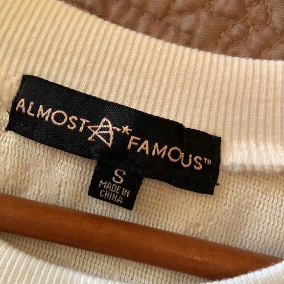 Almost Famous “Fur” Sweater in an Off White - Picture 7 of 9